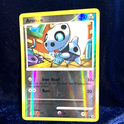 Aron 57/111 Reverse Holo Rising Rivals Pokemon Card - Image 1