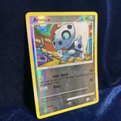 Aron 57/111 Reverse Holo Rising Rivals Pokemon Card - Image 3