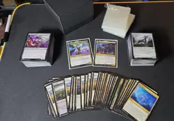 MTG Commander Bundle! 2 Commanders 235 Cards + Sleeves + Deck box + command tray - Image 2