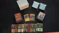 MTG Commander Bundle! 2 Commanders 235 Cards + Sleeves + Deck box + command tray - Image 3