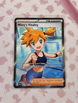 Misty’s Vitality 111/084 Full Art Holo Trainer Pokemon Card - Image 1