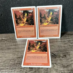 Earthquake 7th Edition MTG Magic the Gathering Card 3 - Image 1