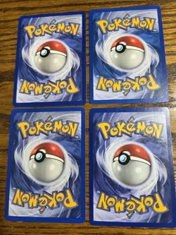4-Pokemon Cards Meowth,Brocks Vulpix,Scyther & Wartortle In Good Shape - Image 3