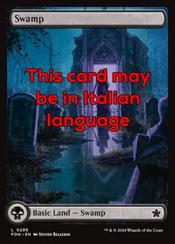 MTG SWAMP 286 EXC - PALUDE - FDN X IT - MAGIC - Image 1