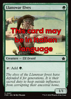 MTG LLANOWAR ELVES EXC - ELFI DI LLANOWAR 227 - FDN - MAGIC - Image 1