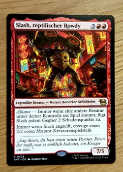 MTG Magic: Slash, reptilischer Rowdy, Reptile Rampager, DEUTSCH, Turtles - Image 1