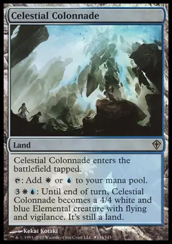 MTG CELESTIAL COLONNADE FOIL EXC SPANISH - COLONNATO CELESTE - PROMO - MAGIC - Image 1