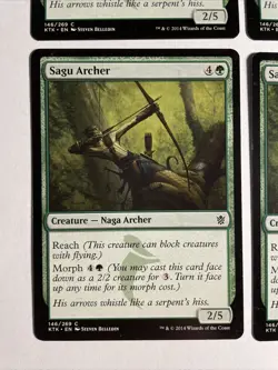 4x Mtg Khans Of Tarkir Sagu Archer NM Magic The Gathering - Image 2