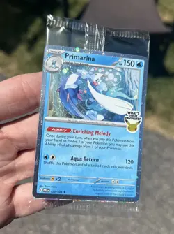 Primarina 020/084 Barnes & Noble Exclusive Cosmos Holo - Pokemon TCG Pitch Black - Image 1