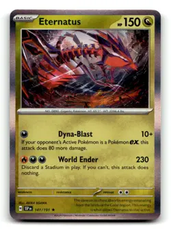 Eternatus 141/191 Rare Surging Sparks Pokemon Holo NM - Image 1