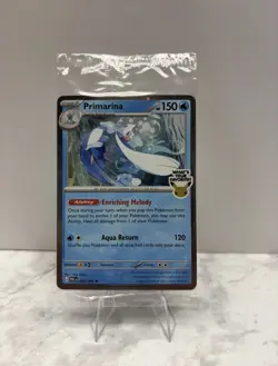 Pokemon TCG Primarina ‘What’s Your Favorite’ Stamped Promo Cosmos Holo - SEALED - Image 1