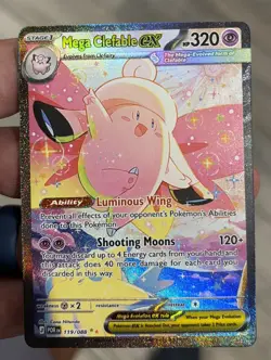 Mega Clefable EX 119/088 BREAKPOINT EX Full Art Holo Ultra Rare Pokemon Card - Image 1