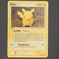 2005 Pokemon Ditto (Pikachu) 39/113 Delta Species Non-Holo Regular - Image 1