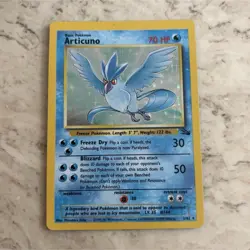 Pokemon TCG Articuno 2/62 Fossil Holo Rare Unlimited English 1999 - Image 1