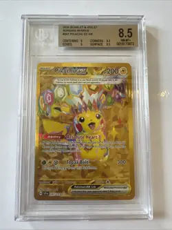 Pokemon TCG Surging Sparks Pikachu EX 247/191 Hyper Rare Card NM Condition - Image 1