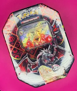 Pokemon TCG Scarlet & Violet Paldean Fates Shiny Charizard ex Tin ENG 10 - Image 2