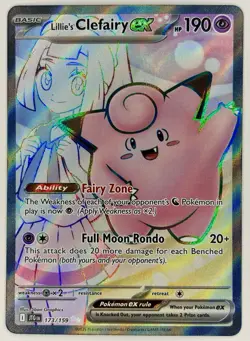 Lillie's Clefairy ex 173/159 | Pokemon TCG Journey Together Full Art Near Mint - Image 1