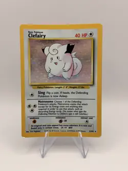 Clefairy 5/102 Base Set Holo Rare 1999 WOTC Vintage Pokemon TCG - LP - Image 1