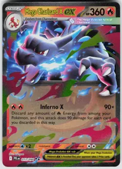 POKEMON MEGA CHARIZARD X EX 013/094 PHANTASMAL FLAMES NM/M - Image 1