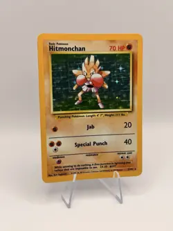 1999 Pokemon Base Set Hitmonchan 7/102 Holo Rare Vintage WOTC English - Image 2