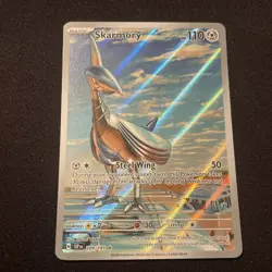 Pokemon Skarmory 209/191 Surging Sparks Illustration Rare Full Art Holo - Image 2