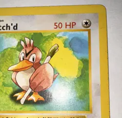 Pokemon Farfetch'd 27/102 Base Set 1st Edition Shadowless Uncommon MP - Image 5