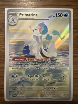 Primarina 088/084 IR Pokemon Pitch Black Full Art Illustration Rare Pokemon TCG - Image 1