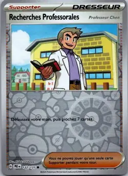 Carte Pokemon Dresseur Recherches Professorales 122/131 Reverse - 2025 - Image 1