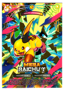 * NEW * POKEMON - MEGA EVOLUTIONS 2026 * MEGA RAICHU Y * EMBOSSED GOLD FOIL - Image 1