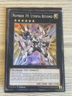 Yugioh NECH-EN095 Number 39: Utopia Beyond Card Game 1st Ed - Image 1