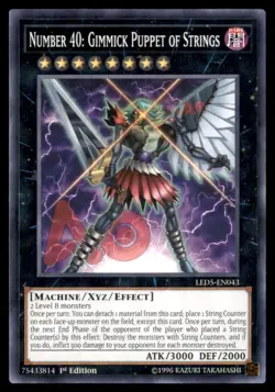 Yu Gi Oh! Number 40: Gimmick Puppet of Strings EN043 1st Edition Regular - Image 1