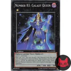 Yugioh Number 83: Galaxy Queen SP13-EN028 Starfoil 1st Edition LP - Image 1