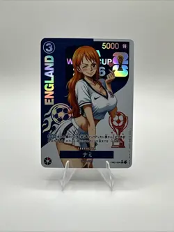 Nami England FIFA World Cup One Piece Card - Sexy Waifu Holographic - Image 1