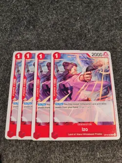 X4 Izo OP16-002 UC One Piece OP16 The Time of Battle NM - Image 1
