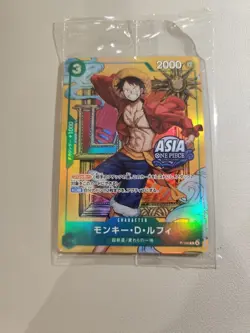 2025 One Piece Anime Asia Japanese Monkey D Luffy Promo #P-108 - Image 1