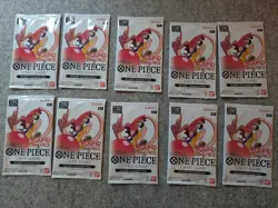 One Piece x Round1 Promo USA 10 Random Packs Sealed IN HAND! - Image 1