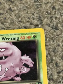 Dark Wheezing 14/82 Holo Rare Team Rocket Set Card Pokemon Card MP/HP - Image 3