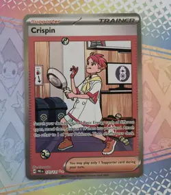 Crispin 171/131 Pokemon Card Prismatic Evolutions Special Illustration Rare SIR - Image 1
