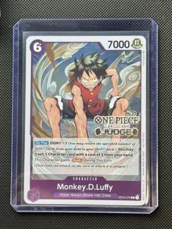 One Piece Card Game Monkey D Luffy OP03 Judge Pack Promo English NM - Image 1