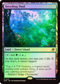Magic The Gathering MTG BREEDING POOL FOIL Edge of Eternities NM Near Mint - Image 1