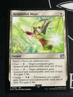Restoration Magic Final Fantasy U 0030 Common MTG NM Restoration Magic Final F - Image 1