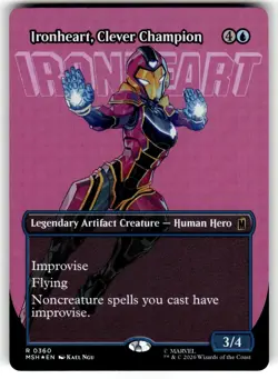 Foil Ironheart, Clever Champion (Borderless) 360 Marvel Magic: The Gathering NM - Image 1