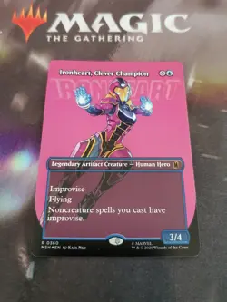 Mtg. Ironheart, Clever Champion. Foil Borderless. Marvel Super Heroes. Nm - Image 1