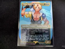 MTG Magic the Gathering FOIL Tidus, Yuna's Guardian Borderless FIC! - Image 1