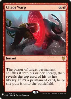Chaos Warp Regular - The List MTG-NM - Image 1