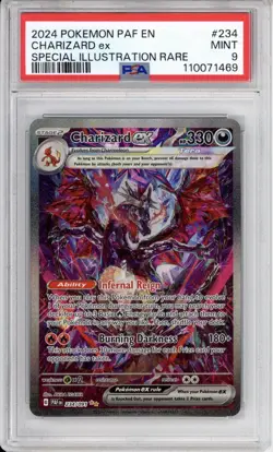 PSA 9 Charizard ex Pokemon Paldean Fates Special Illustration Rare Holo 234/091 - Image 1