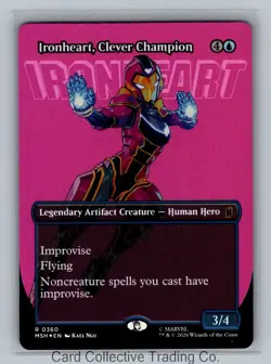 Ironheart, Clever Champion (Borderless) R Marvel Super Heroes 360 NM Foil - Image 1