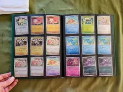 Pokemon 185 English Reverse Holo Pokemon TCG Trading Card Collection With Binder - Image 3