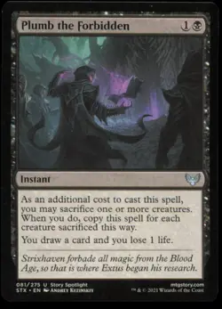 Plumb the Forbidden 81 Strixhaven: School of Mages Magic: The Gathering LP - Image 1