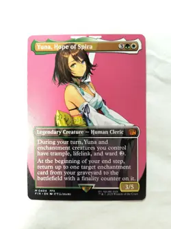Yuna, Hope of Spira Borderless Final Fantasy M 404 Magic The Gathering - Image 1